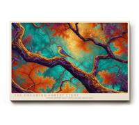 Paul Sinus Tableau mural 150 x 100 cm The Dreaming Forest Light Magic of Golden Branches