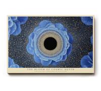 Paul Sinus Tableau mural 180 x 120 cm The Bloom of Cosmic Depth Blue Stars Around Black Core