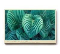 Paul Sinus Tableau mural, 30 x 20 cm, au cœur de la nature, composition végétale détaillée en vert riche, symbole de vie, d'harmonie et de naturel