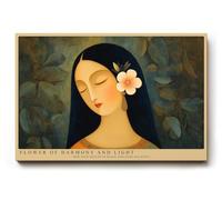 Paul Sinus Tableau mural 30 x 20 cm Fleur d'harmonie et portrait léger de Tranquil Beauty