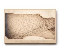 Paul Sinus Tableau mural 30 x 20 cm Fragments de textures anciennes - Traces du temps en lignes et structures fines