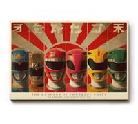 Paul Sinus Tableau mural 30 x 20 cm Les Rangers of Powerful Unity Six Warriors Stand Ready to Face Evil