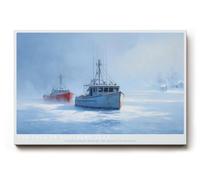 Paul Sinus Tableau mural 30 x 20 cm The Call of Northern Seas - Silence maritime et largeur puissante en harmonie hivernale