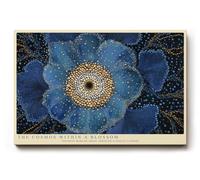 Paul Sinus Tableau mural 30 x 20 cm The Cosmos Within a Blossom Blue Flower of Infinite Detail and Cosmic Harmony