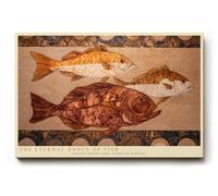 Paul Sinus Tableau mural 30 x 20 cm The Eternal Dance of Fish Artistic Mosaic of Life and Movement
