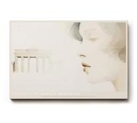 Paul Sinus Tableau mural 30 x 20 cm The Face of Berlin Memories - Portrait délicat d'une femme avec porte de Brandebourg, symbole de mémoire, de culture et de l'esprit du temps