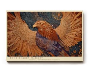 Paul Sinus Tableau mural 30 x 20 cm The Fireborn Majesty Aigle of Light and Strength