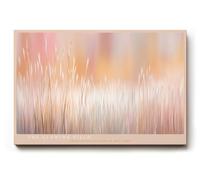 Paul Sinus Tableau mural 30 x 20 cm The Glowing Field - Motif naturel abstrait avec des herbes vives dans des tons chauds - Pour les espaces de vie modernes pleins d'harmonie et de lumière