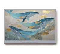 Paul Sinus Tableau mural 30 x 20 cm The Song of Ocean Giants baleines en harmonie