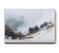 Paul Sinus Tableau mural 45 x 30 cm Le Silence de l'hiver Misty Paysage avec neige et arbres