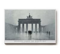 Paul Sinus Tableau mural 45 x 30 cm Shadows Under the Berlin Sky Figures Fade into History and Mist