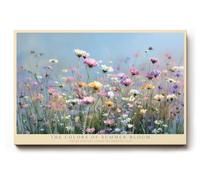 Paul Sinus Tableau mural 45 x 30 cm The Colors of Summer Bloom - Prairie d'été fleurie dans des tons pastel doux - Tableau mural vif, 45 x 30 cm, avec légèreté naturelle et poésie des couleurs.