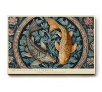 Paul Sinus Tableau mural 45 x 30 cm The Dance of Koi Spirits Harmony in Eternal Circle