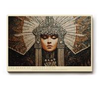 Paul Sinus Tableau mural 45 x 30 cm The Queen of Ancient Light Divine Majesty in Golden Serenity