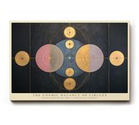 Paul Sinus Tableau mural 75 x 50 cm The Cosmic Balance of Circles - Harmonie géométrique et profondeur spirituelle en symétrie élégante