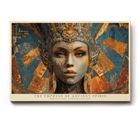 Paul Sinus Tableau mural 75 x 50 cm The Empress of Ancient Spirit Mystical Mosaïque Portrait of Timeless Wisdom