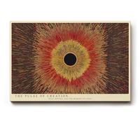 Paul Sinus Tableau mural 75 x 50 cm The Pulse of Creation Cosmic Explosion of Energy en harmonie rouge et or