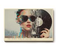 Paul Sinus Tableau mural 75 x 50 cm The Rebel Side of Sound Music and Motion en expression numérique