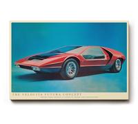 Paul Sinus Tableau mural 75 x 50 cm The Velocita Futura Concept Vision of Speed and Innovation