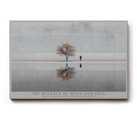 Paul Sinus Tableau mural 90 x 60 cm The Balance of Space and Soul - Entre le vide et la vie en réflexion silencieuse