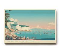 Paul Sinus Tableau mural 90 x 60 cm The Beauty of the Riviera - Élégance méditerranéenne et joie de vivre ensoleillée dans un style classique