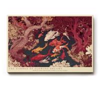 Paul Sinus Tableau mural 90 x 60 cm The Garden of Flowing Dreams Ripples and Creatures Form a Living Story