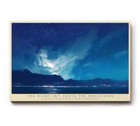 Paul Sinus Tableau mural 90 x 60 cm The Night Sky Above the Mountains - Ciel étoilé au-dessus des montagnes dans un rêve de lumière