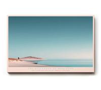 Paul Sinus Tableau mural 90 x 60 cm The Stillness of Horizons - Paysage minimaliste en bleu et sable