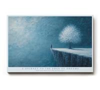 Paul Sinus Tableau mural « A Journey to the Edge of Dreams Surréaliste Paysage of Silence and Infinity »