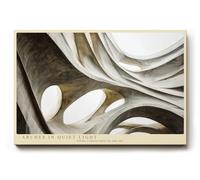 Paul Sinus Tableau mural Arches in Quiet Light - Architecture abstraite - Arches - Beige - Art moderne - Décoration murale élégante pour salon et bureau