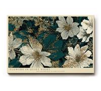 Paul Sinus Tableau mural Fleurs dans l'élégance sombre Art floral Toile murale botanique Décoration murale