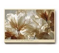 Paul Sinus Tableau mural fleurs délicates lumière du soleil art botanique nature décoration murale salon chambre à coucher