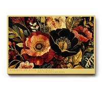 Paul Sinus Tableau mural Garden of Rich Contrast - Art floral avec des couleurs vives - Poster botanique pour salon, chambre à coucher, bureau