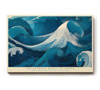 Paul Sinus Tableau mural « The Eternal Dance of Waves Ocean Energy in Blue Motion », 120 x 80 cm