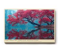 Paul Sinus Tableau mural The Tree of Timeless Reflection Roots and Branches Mirror Lifes Endless Journey