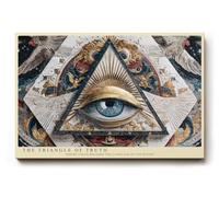 Paul Sinus Tableau mural The Triangle of Truth Sacred Geometry and Divine Vision