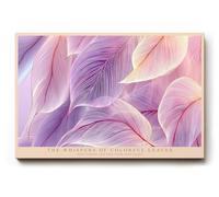 Paul Sinus Tableau mural The Whispers of Colorful Leaves Soft Light dans des nuances de rose et de violet