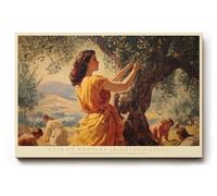 Paul Sinus Tableau mural Tuscan Harvest in Golden Light - Motif paysage méditerranéen - Pour salon et cuisine