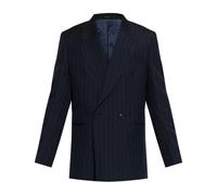 Paul Smith - Blazer croisé à rayures - Homme - Vestes - Bleu - Taille: M