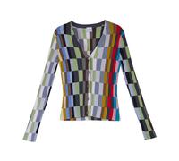 Paul Smith - Cardigan Righe Mix - Femme - Pulls - Multicolore - Taille: 42 FR
