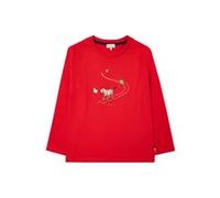 Paul Smith Douga Skiing Zebra Org. Boys Tshirt Red Taille: 5Y | T-Shirts Outlet | kids | Rouge