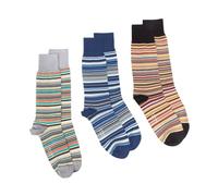Paul Smith, Homme, Sous-vêtements, Multicolore, Taille: ONE Size Signature Stripe 3-Pack Socks