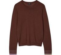 Paul Smith Knitted Sweater Crew Neck Dark Brown Taille: S | Pulls Outlet | Femme | Marron