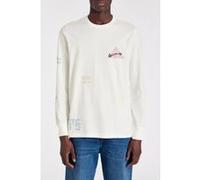 Paul Smith Mens Cn Ls Tshirt Eyes In The Sky Off White Taille: M | T-shirts avec imprimés Outlet | Homme | Blanche