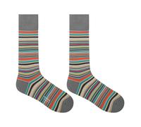 Paul Smith Men's Multi Stripe Crew Socks Rayure grise 76 Taille unique Male