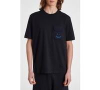 Paul Smith Mens Ss Tshirt Ps Happy Very Dark Navy Taille: XS | T-shirts Basiques Outlet | Homme | Bleu