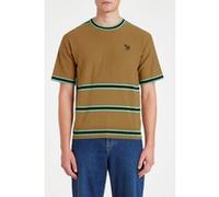Paul Smith Mens Sweater Ss T Shirt Zeb Emb Khaki Taille: S | T-shirts avec imprimés Outlet | Homme | Marron