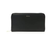 Paul Smith - Portefeuille zippé noir à rayures multicolores - Homme - Accessoires - Noir - Taille: ONE Size