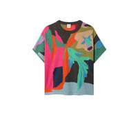 Paul Smith - Pull Court Manches Courtes Motif Poisson et Fleur - Femme - Pulls - Multicolore - Taille: 36 FR
