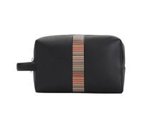 Paul Smith - Trousse de toilette en cuir à rayures Signature - Homme - Sacs - Noir - Taille: ONE Size